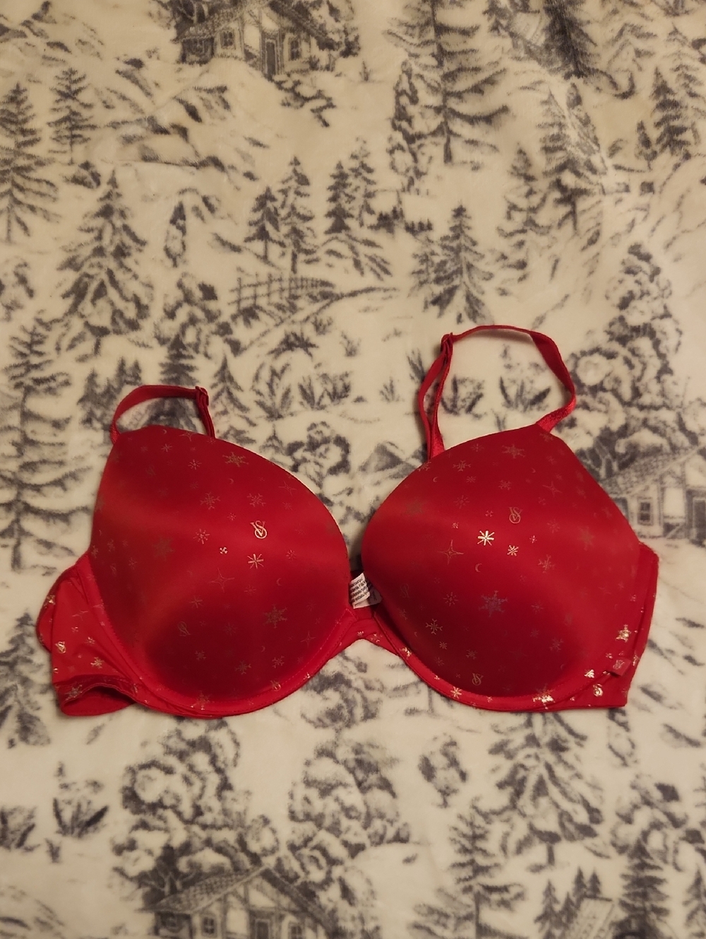 Victoria's Secret Pushup Snowflake Bra